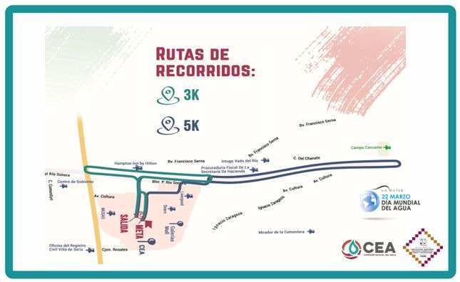 Invita Gobierno de Sonora a participar en la Tercera Carrera por la Cultura del Agua